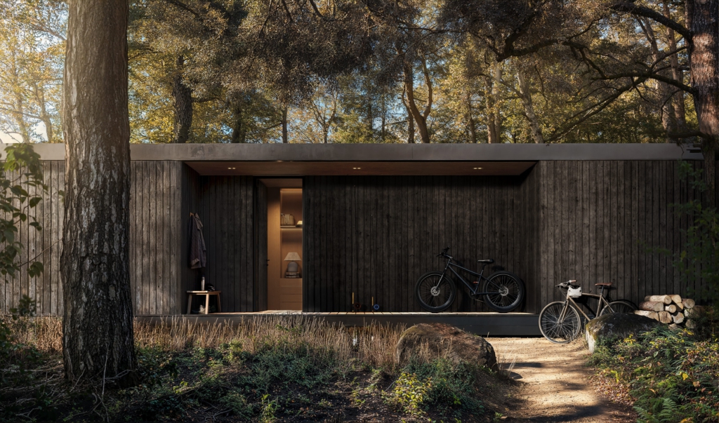 Built for an active life. A dedicated gear storage space keeps surfboards, bikes, and hiking essentials within reach, while the covered entryway provides a place to shake off the day’s dirt before stepping inside.