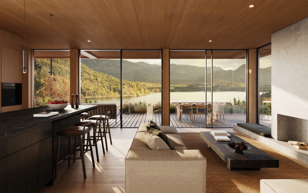 The Wilderness House blurs the line between indoors and out. Its 30m² open living space flows seamlessly into nature, with floor-to-ceiling sliding doors leading to an expansive terrace. Whether you're gathering with friends or embracing the quiet, this home invites you to slow down, breathe deep, and take it all in.